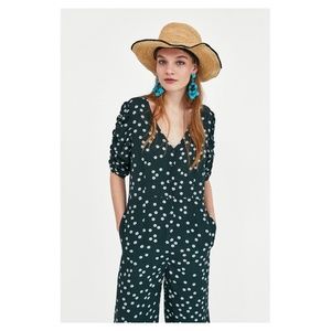 stradivarius black jumpsuit